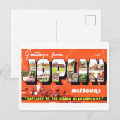  groeten uit Joplin, Missouri, Briefkaart (Voorkant / Achterkant)