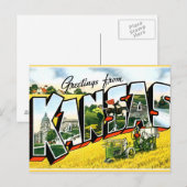 Groeten uit Kansas Briefkaart (Voorkant / Achterkant)