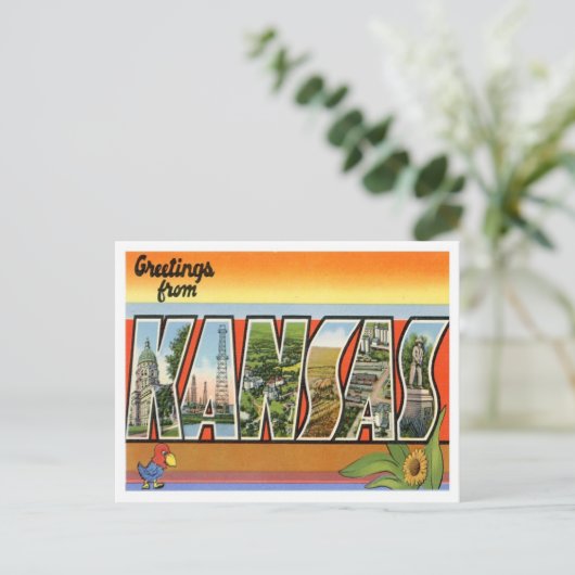Groeten uit Kansas Briefkaart (Staand voorkant)
