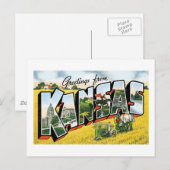 Groeten uit Kansas Briefkaart (Voorkant / Achterkant)