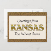 Groeten uit Kansas Briefkaart (Voorkant / Achterkant)