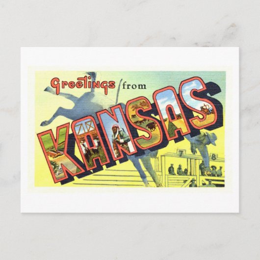 groeten uit Kansas Briefkaart (Voorkant)