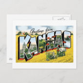Groeten uit Kansas Briefkaart (Voorkant / Achterkant)