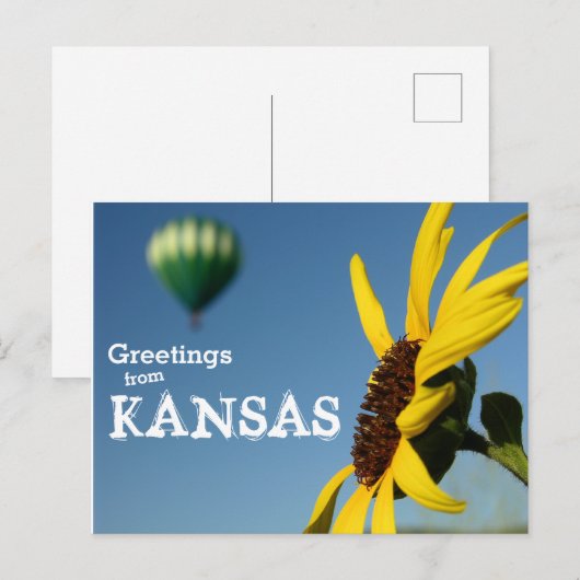 Groeten uit Kansas Briefkaart (Voorkant / Achterkant)