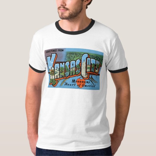 Groeten uit Kansas City! T-shirt (Voorkant)