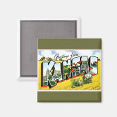 Groeten uit Kansas Magneet (Voorkant / Achterkant)