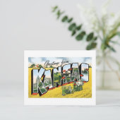 Groeten uit Kansas. Vintage Briefkaart (Staand voorkant)