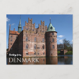 Groeten uit Kasteel Denemarken Ansichtkaart Schild Briefkaart
