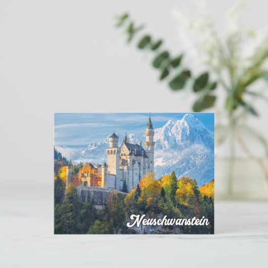 Groeten uit kasteel Neuschwanstein, Duitsland Briefkaart (Staand voorkant)