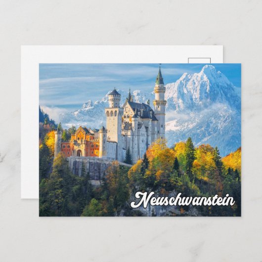Groeten uit kasteel Neuschwanstein, Duitsland Briefkaart (Voorkant / Achterkant)