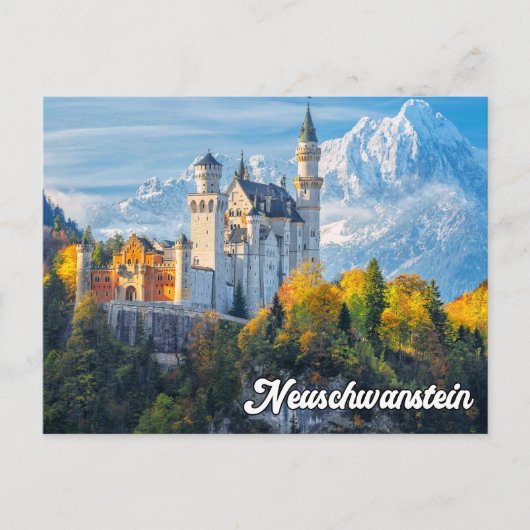 Groeten uit kasteel Neuschwanstein, Duitsland Briefkaart (Voorkant)