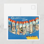 Groeten uit Keansburg, New Jersey Travel Briefkaart (Voorkant / Achterkant)