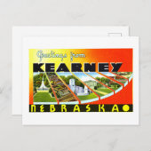  groeten uit Kearney, Nebraska, Briefkaart (Voorkant / Achterkant)
