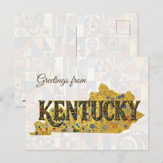 Groeten uit Kentucky Briefkaart (Voorkant / Achterkant)