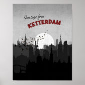 Groeten uit Ketterdam Six of Crows Briefkaart Art Poster (Voorkant)