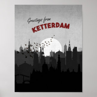 Groeten uit Ketterdam Six of Crows Briefkaart Art Poster