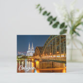 Groeten uit Keulen, Duitsland Briefkaart (Staand voorkant)