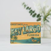 Groeten uit Key Largo Florida Briefkaart (Staand voorkant)