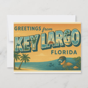 Groeten uit Key Largo Florida Briefkaart