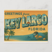 Groeten uit Key Largo Florida Briefkaart (Voorkant)