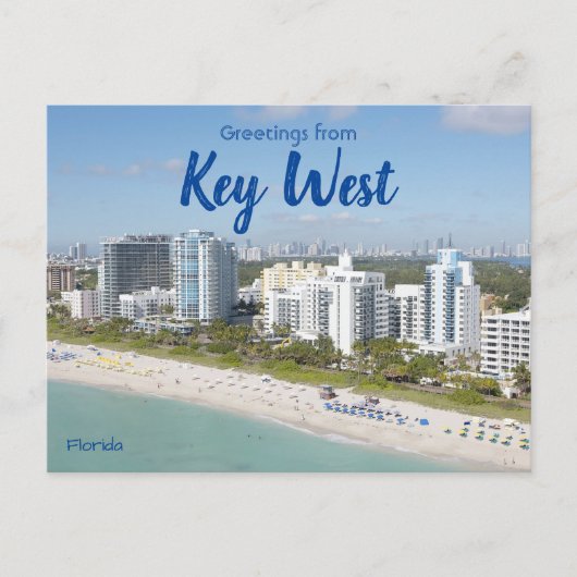 Groeten uit Key West Florida Briefkaart (Voorkant)