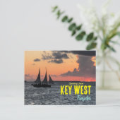 Groeten uit Key West Florida Sunset Briefkaart (Staand voorkant)