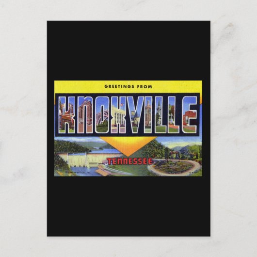 Groeten uit Knoxville Tennessee Briefkaart (Voorkant)