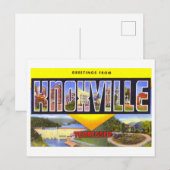  groeten uit Knoxville, Tennessee, Briefkaart (Voorkant / Achterkant)