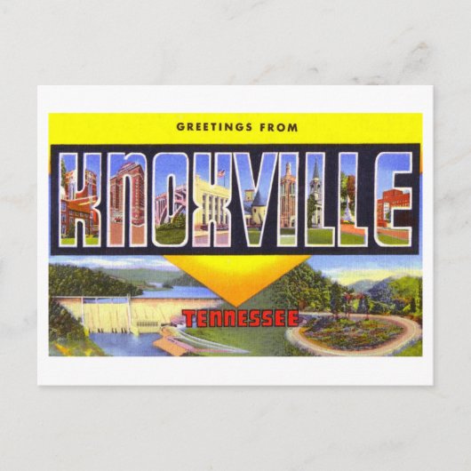  groeten uit Knoxville, Tennessee, Briefkaart (Voorkant)