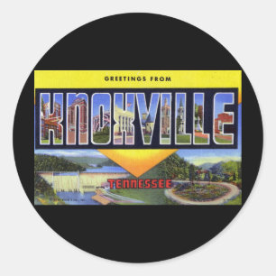 Groeten uit Knoxville Tennessee Ronde Sticker