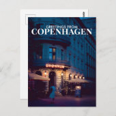 Groeten uit Kopenhagen Denemarken Briefkaart (Voorkant / Achterkant)
