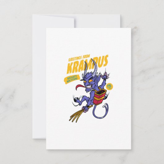 Groeten uit Krampus Bedankkaart (Voorkant)