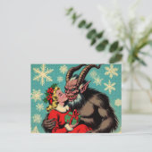 Groeten uit Krampus Briefkaart (Staand voorkant)