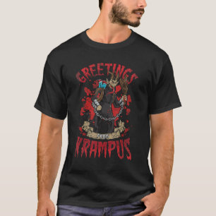 Groeten uit Krampus Kersthorror Pagan Nors T-shirt
