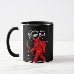 Groeten uit Krampus Kerstmis Mok