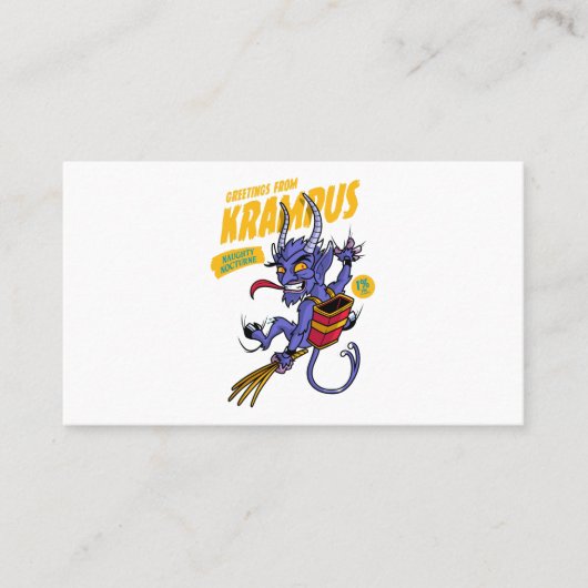 Groeten uit Krampus Visitekaartje (Voorkant)