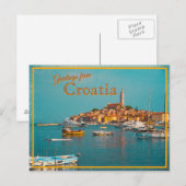 Groeten uit Kroatië  Briefkaart (Voorkant / Achterkant)