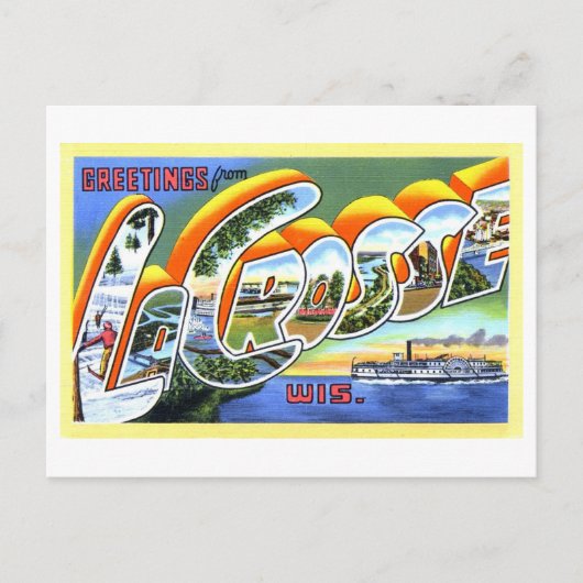  groeten uit La Crosse, Wisconsin, Briefkaart (Voorkant)