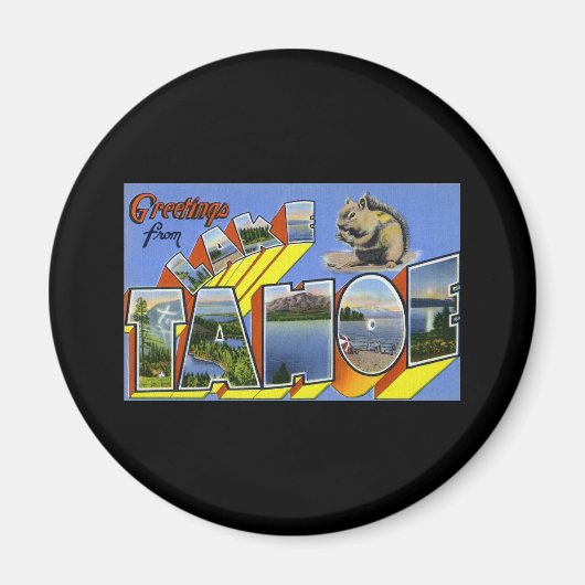 Groeten uit Lake Tahoe Magneet (Voorkant)