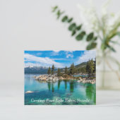 Groeten uit Lake Tahoe, Nevada Briefkaart (Staand voorkant)