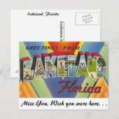 Groeten uit Lakeland, Florida Briefkaart (Voorkant / Achterkant)
