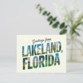 Groeten uit Lakeland, Florida Travel Briefkaart (Staand voorkant)