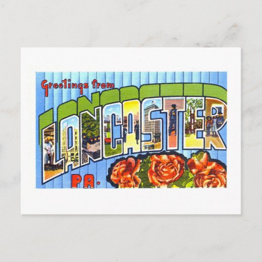 groeten uit Lancaster, Pennsylvania, Briefkaart (Voorkant)
