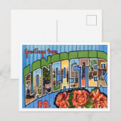 Groeten uit Lancaster, Pennsylvania Travel Briefkaart (Voorkant / Achterkant)