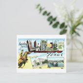  groeten uit Laredo, Texas Briefkaart (Staand voorkant)