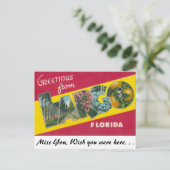 Groeten uit Largo, Florida Briefkaart (Staand voorkant)