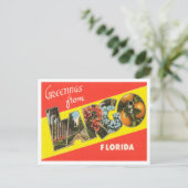 Groeten uit Largo, Florida Vintage Travel Briefkaart (Staand voorkant)