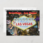 Groeten uit Las Vegas Briefkaart (Voorkant / Achterkant)