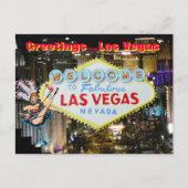 Groeten uit Las Vegas Briefkaart (Voorkant)
