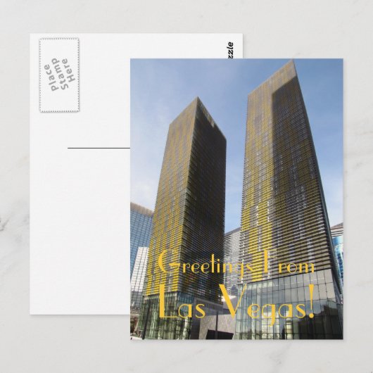 Groeten uit Las Vegas! Briefkaart (Voorkant / Achterkant)